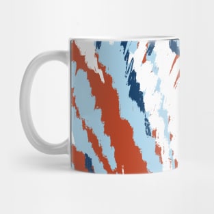Striped blue red Mug
